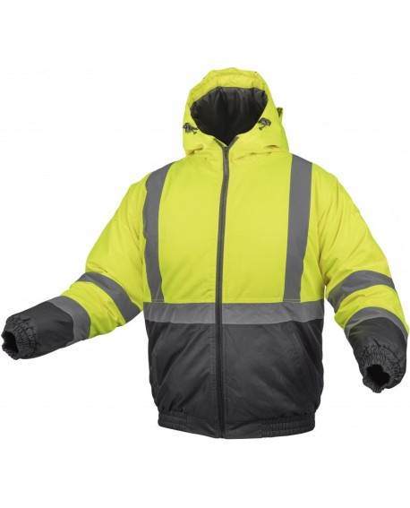 OKER KURTKA OSTRZEGAWCZA ŻÓŁTO/POMARAŃCZOWA/GRANAT S-3XL