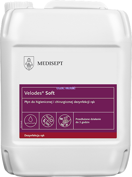 MEDICLEAN VELODES SILK DO DEZYNFEKCJI RĄK 5L.
