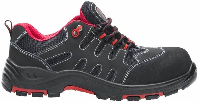 PÓŁBUT FORELOW S1P CZARNO-CZERWONY 40-46