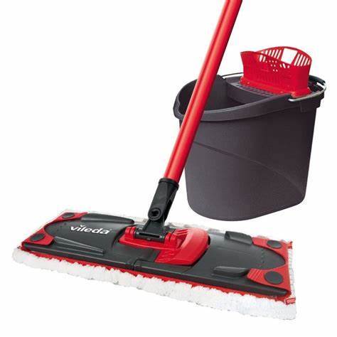 VILEDA MOP PŁASKI ULTRAMAX+WIADERKO, KIJ BOX