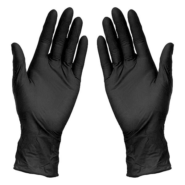RĘKAWICE NITRYLE S-XL NIEBIESKIE/ CZARNE 