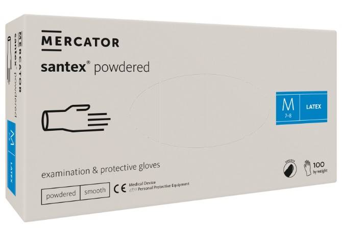 RĘKAWICE IDEAL/SANTEX LATEKSOWE S-XL A'100