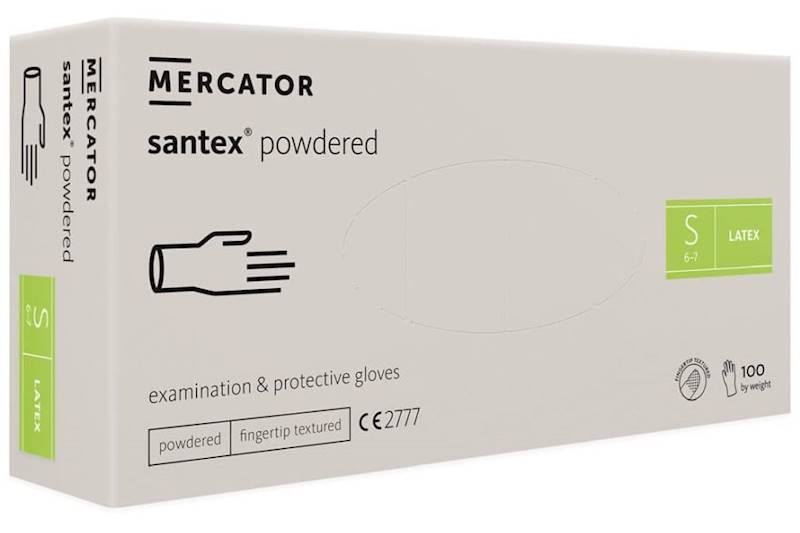 RĘKAWICE IDEAL/SANTEX LATEKSOWE S-XL A'100