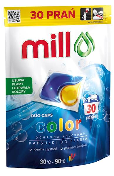 MILL KAPSUŁKI DO PRANIA A'30 KOLOR/BIEL