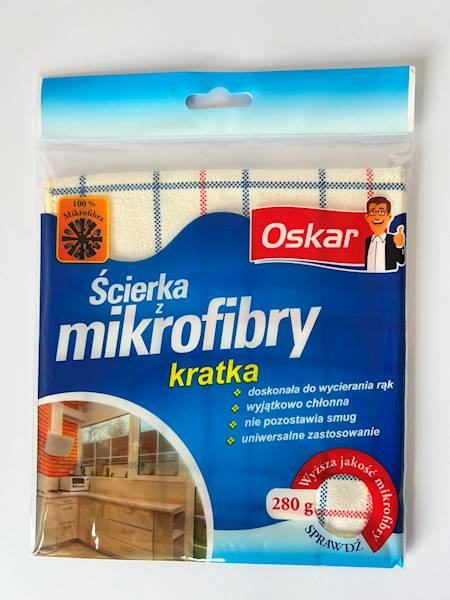 OSKAR ŚCIERKA DECOR/ KRATKA  MIKROFIBRA 