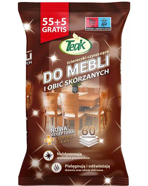 TEAK CHUSTECZKI NAWILŻAJĄCE DO MEBLI 55+5