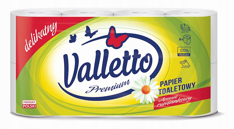 PAPIER TOALETOWY VALLETTO 3W RUMIANEK A'8