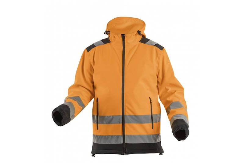 ARGEN KURTKA OSTRZEG. SOFTSHELL ŻÓŁT/POMAR. S-2XL