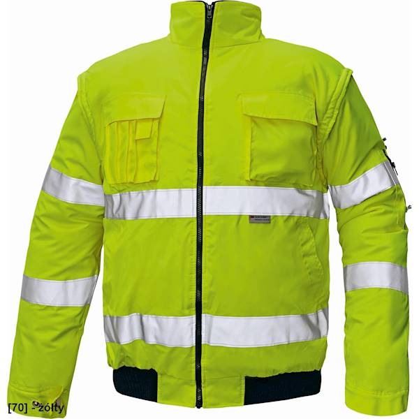 CLOVELLY KURTKA PILOT ŻÓŁTA/POMAR. HV ROZM. S-4XL
