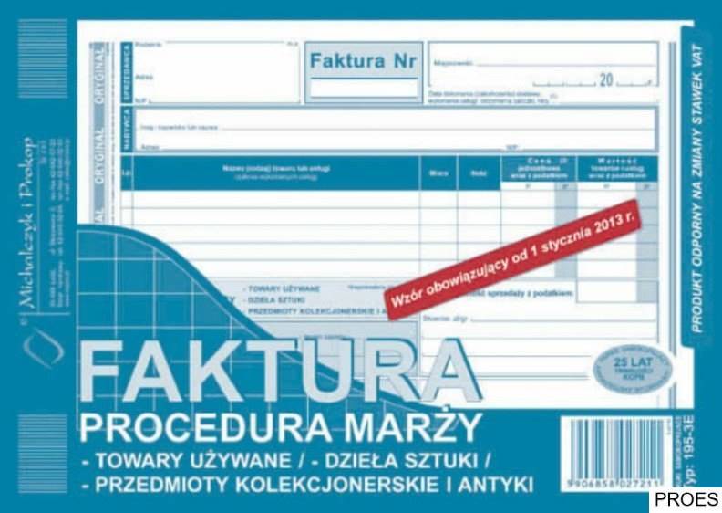 DRUK FAKTURA A5 MARŻA 
