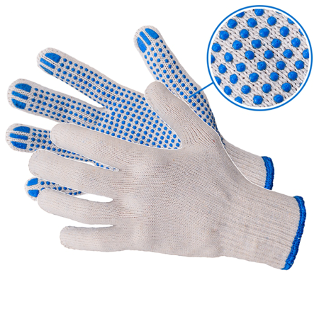 RĘKAWICE OCHRONNE Z NAKROPKIEM RND400 BLUE