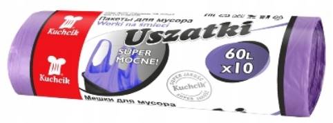 WORKI NA ŚMIECI USZATKI 60L A'10 AKU KUCHCIK