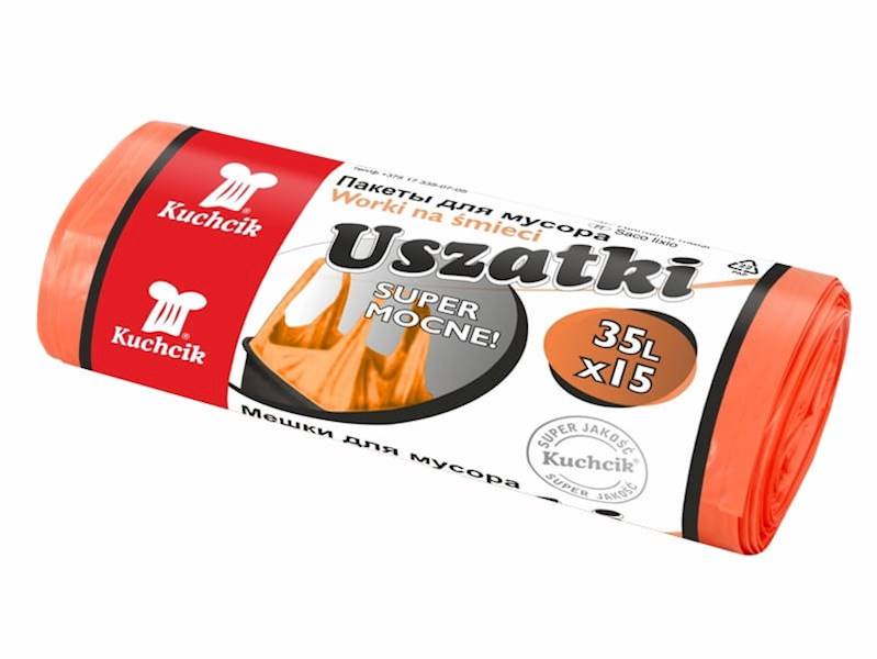WORKI.N.ŚMIECI 35L 15SZT AKU KUCHCIK USZATKI