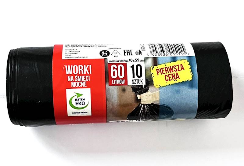 WORKI NA ŚMIECI PIERWSZA CENA 60L A'10