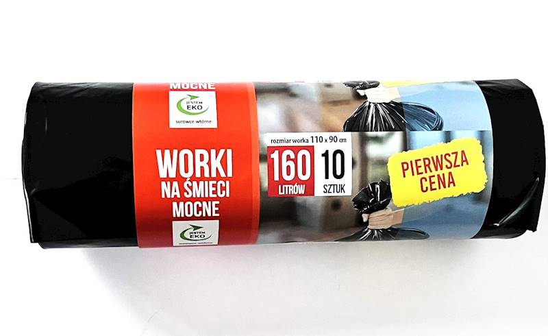 WORKI NA ŚMIECI PIERWSZA CENA MOCNE 160 L