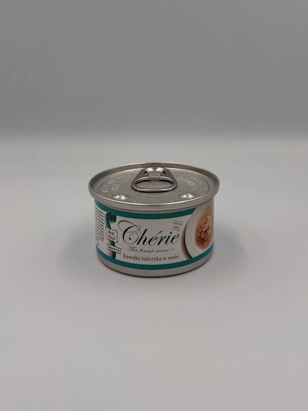 CHERIE TUŃCZYK W SOSIE Z DZIKIM ŁOSOSIEM  80G