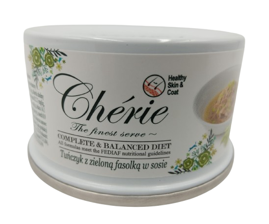 CHERIE TUŃCZYK Z ZIELONĄ FASOLKĄ W SOSIE 80G