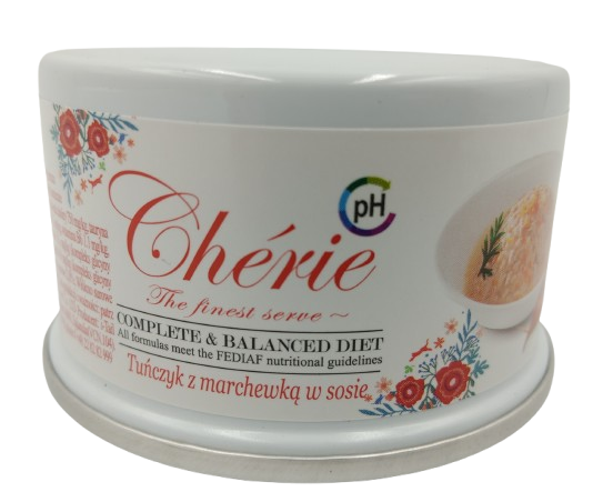 CHERIE TUŃCZYK Z MARCHEWKĄ W SOSIE 80G