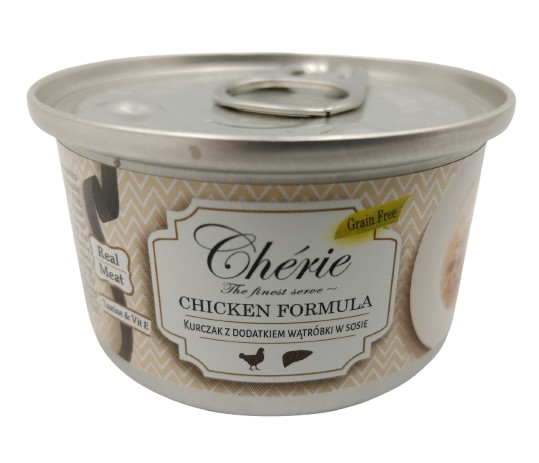 CHERIE KURCZAK WĄTRÓBKA W SOSIE 80G