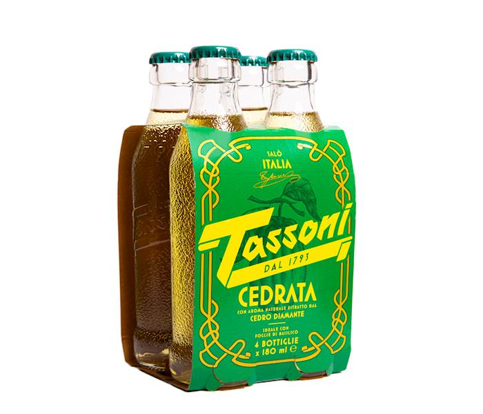 Napój cytrynowy Tassoni Cedrata 4x180ml