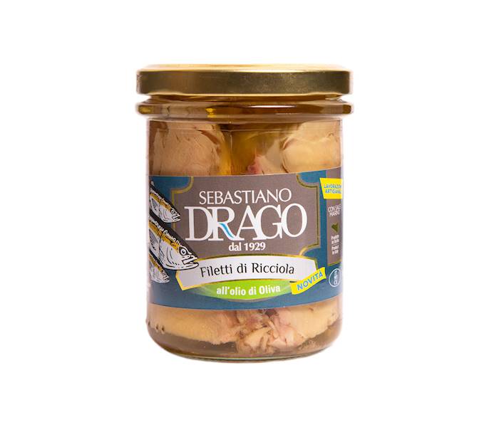 Filety z serioli olbrzymiej w oliwie 200g Drago