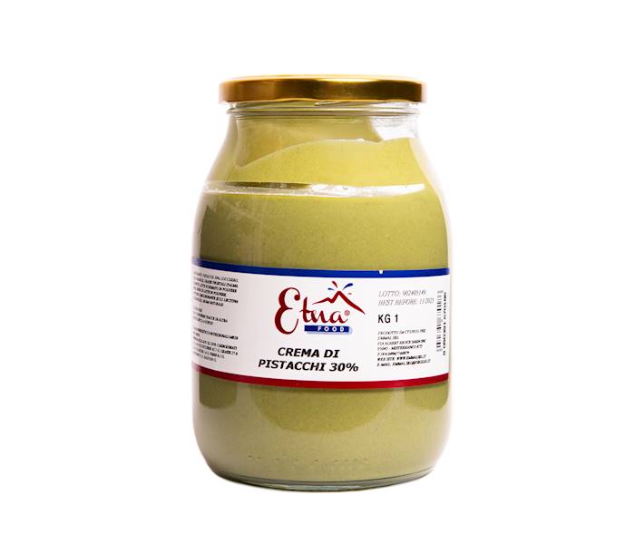 Cukiernicze: KREM PISTACJOWY ETNA 1KG 30%