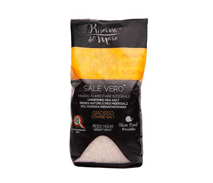 Nierafinowana sycylijska sól gruba 1kg 