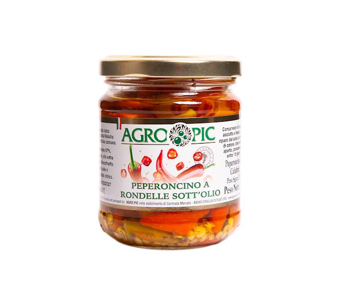 Papryczki peperoncino krojone 180g Agropic