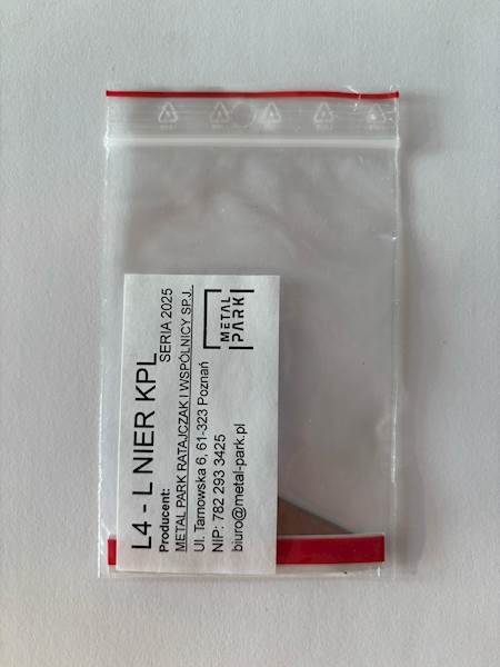 LITERA L - 4CM NIERDZEWNA