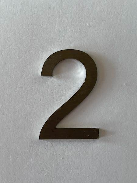 CYFRA 2 - 4CM NIERDZEWNA