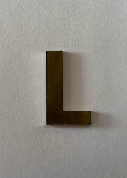 LITERA L - 4CM NIERDZEWNA