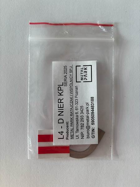LITERA D - 4CM NIERDZEWNA