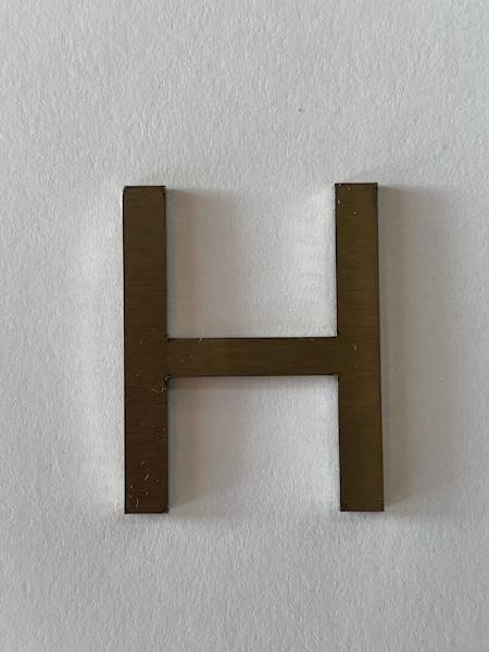 LITERA H - 4CM NIERDZEWNA