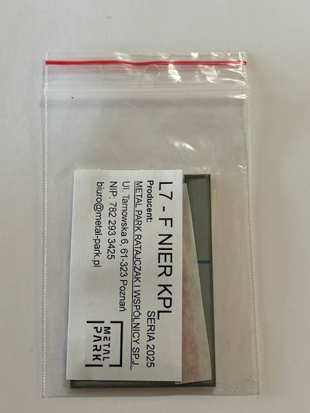 LITERA F - 7CM NIERDZEWNA