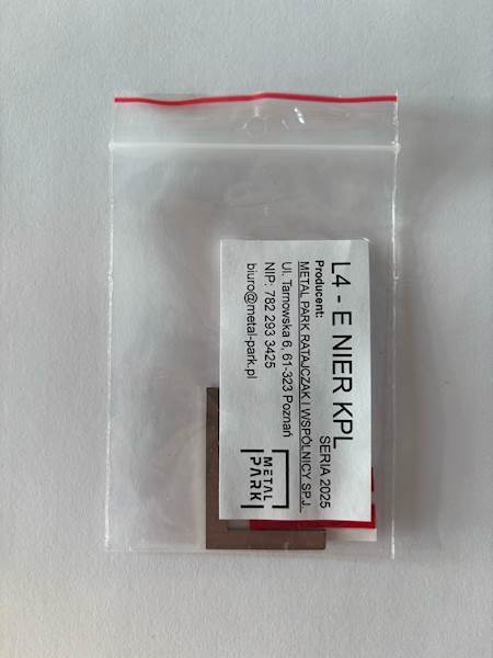 LITERA E - 4CM NIERDZEWNA