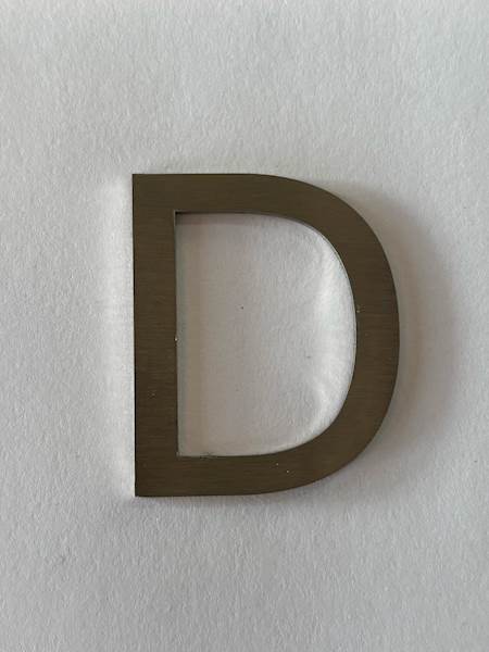 LITERA D - 4CM NIERDZEWNA