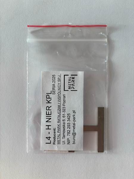 LITERA H - 4CM NIERDZEWNA