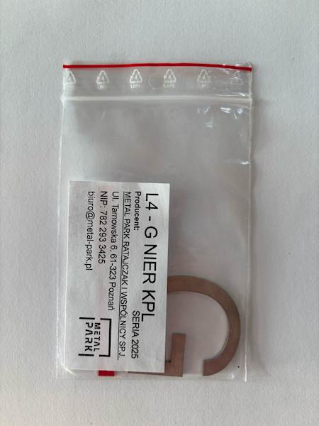 LITERA G - 4CM NIERDZEWNA