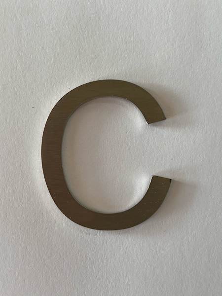 LITERA C - 4CM NIERDZEWNA