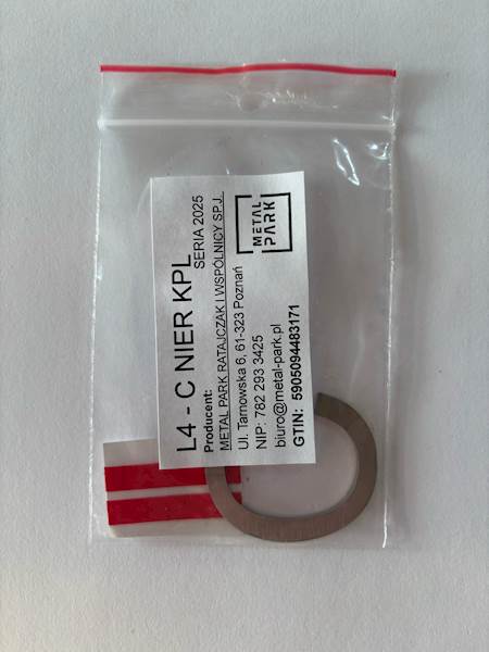 LITERA C - 4CM NIERDZEWNA