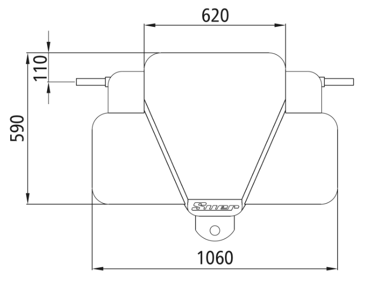 Obciążnik,balast,tuz-700kg czarny