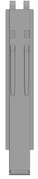 Słupek K20, środkowy do burty 800 mm z Kinnetop 
