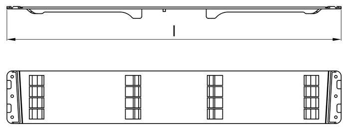 Łącznik dachu Edscha L=570 mm