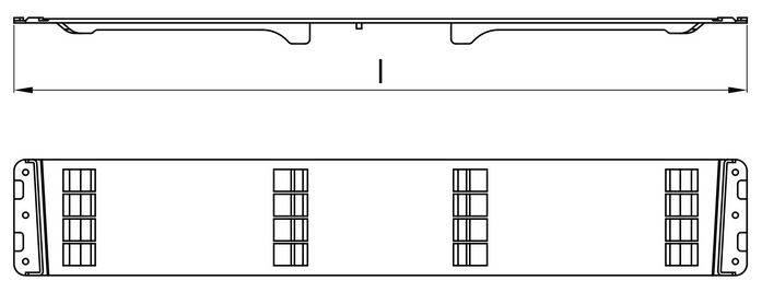 Łącznik dachu Edscha L=650 mm