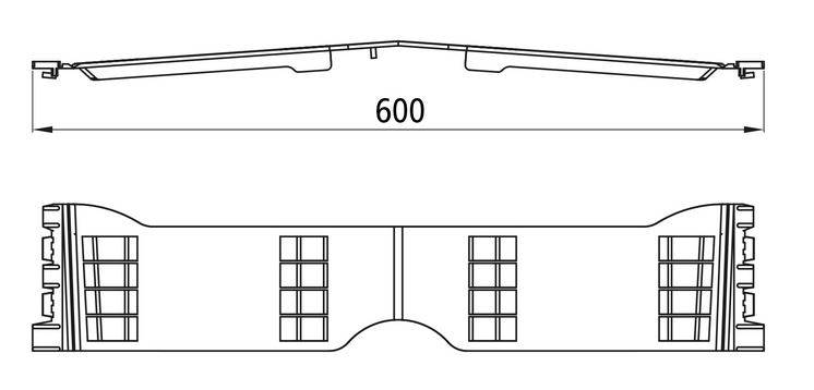 Łącznik dachu Sesam L=592 mm