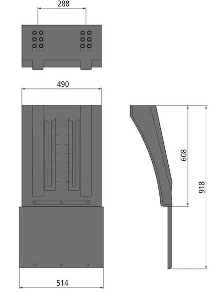 Błotnik Vario 4906 długi z chlapaczem antyspray 