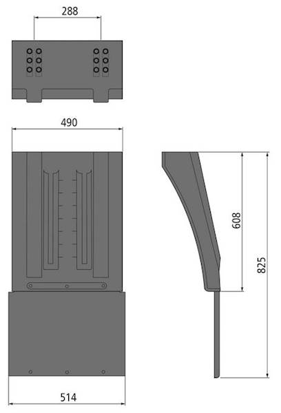 Błotnik Vario 4906 długi z chlapaczem antyspray 