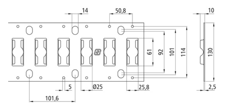 Listwa zabezpieczająca 3009-FL Kombi, L=3048 mm