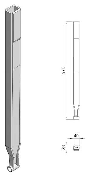 Statyw słupka K20 800-1200mm