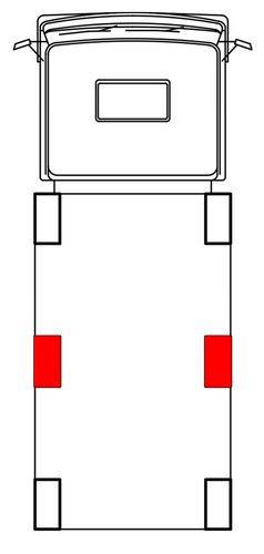 Słupek Blueline 1000 mm DL środkowy